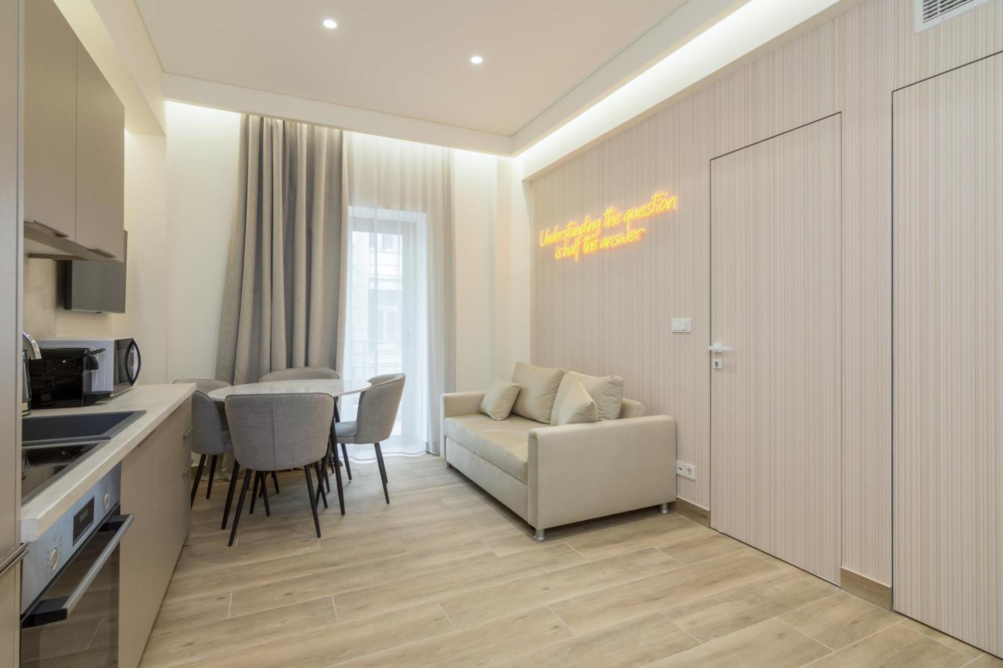 Socrates Fully Equipped Apartments With Unique Design Athena Bagian luar foto